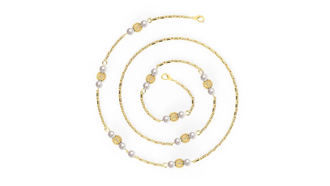 Image 1 of Multi-Purpose Chain 22 inches - CHN002METALWT from Titan Available at Titan Eye+