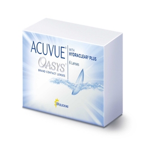 Image 2 of Fortnightly Disposable Acuvue Oasys Johnson And Johnson Clear Color Contactlenses Pack of 6 from Johnson And Johnson Available at Titan Eye+