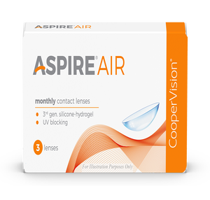 Image 2 of Monthly Disposable Aspire Air By Cooper Vision - 3 Lens Per Box from Cooper Vision Available at Titan Eye+