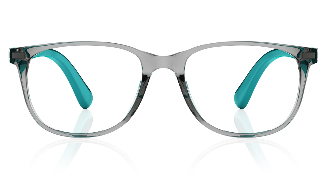 Image 1 of Black Wayfarer Eyeglasses for Kids from Dash Available at Titan Eye+