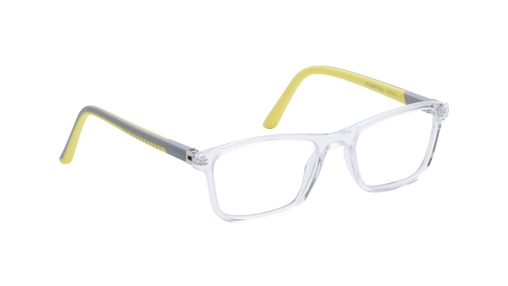 Image 2 of Transparent Rectangle Eyeglasses for Kids from Dash Available at Titan Eye+