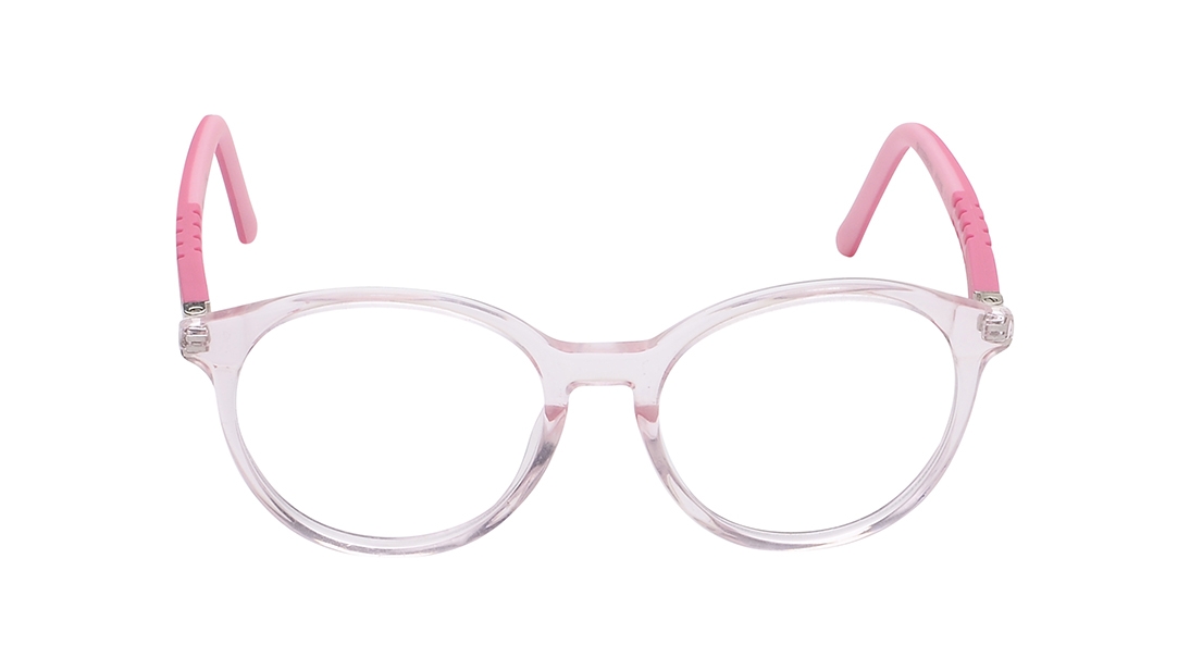 Image 1 of Pink Round Eyeglasses for Kids from Dash Available at Titan Eye+