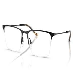 Image 2 of Black Rectangle Eyeglasses for Men from Emporio Armani Available at Titan Eye+