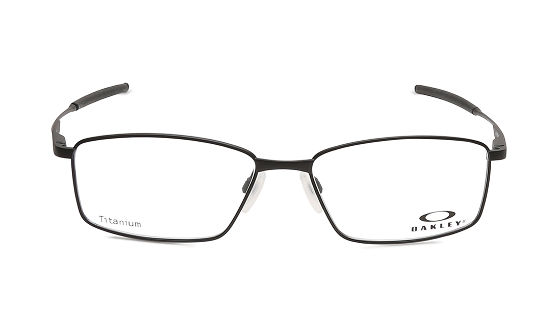 Image 1 of Black Rectangle Eyeglasses for Men from Oakley Available at Titan Eye+