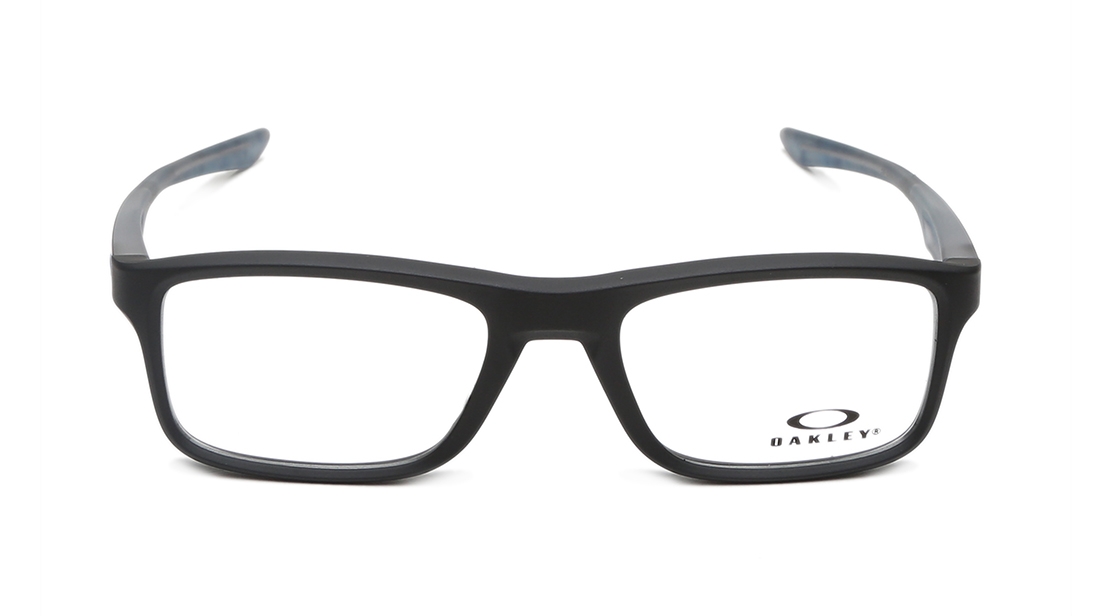 Image 1 of Black Rectangle Eyeglasses for Men and Women from Oakley Available at Titan Eye+
