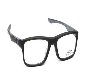 Image 2 of Black Rectangle Eyeglasses for Men and Women from Oakley Available at Titan Eye+