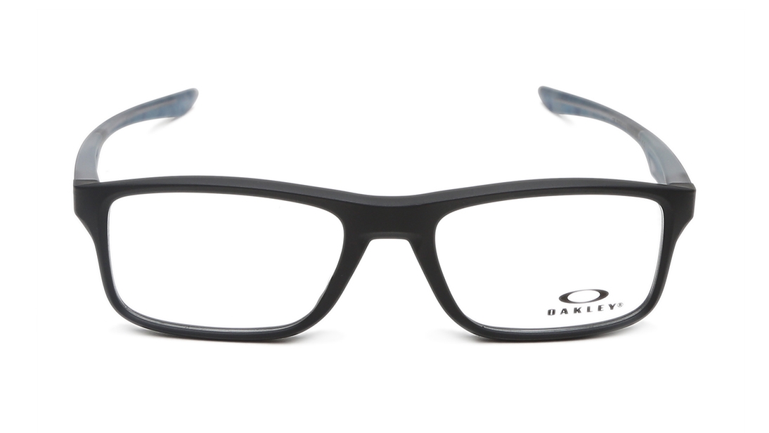Image 1 of Black Rectangle Eyeglasses for Men and Women from Oakley Available at Titan Eye+