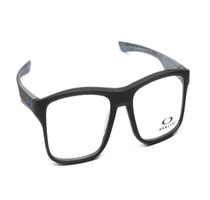 Image 2 of Black Rectangle Eyeglasses for Men and Women from Oakley Available at Titan Eye+