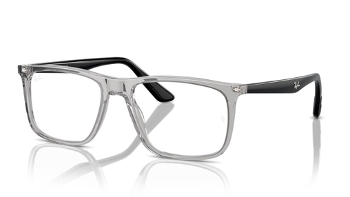 Image 2 of Transparent Square Eyeglasses for Men and Women from Rayban Available at Titan Eye+