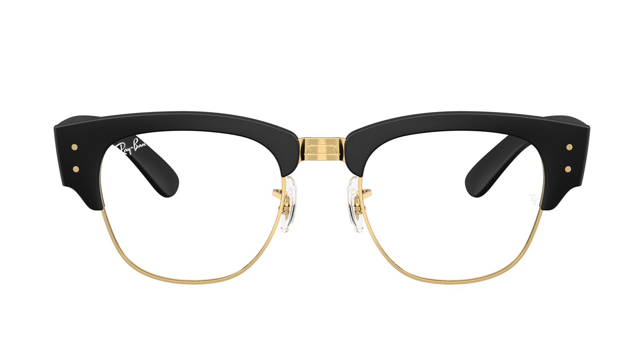 Image 1 of Black Clubmaster Eyeglasses for Men and Women from Rayban Available at Titan Eye+