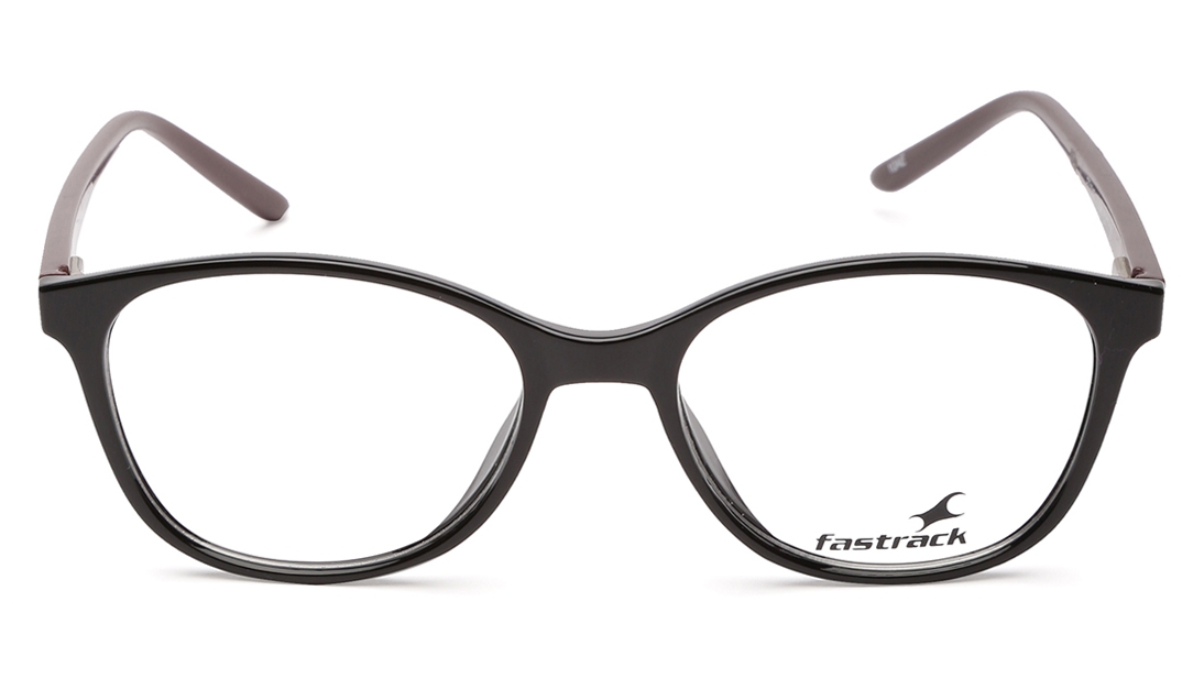 Image 1 of Black CatEye Eyeglasses for Men and Women from Fastrack Available at Titan Eye+