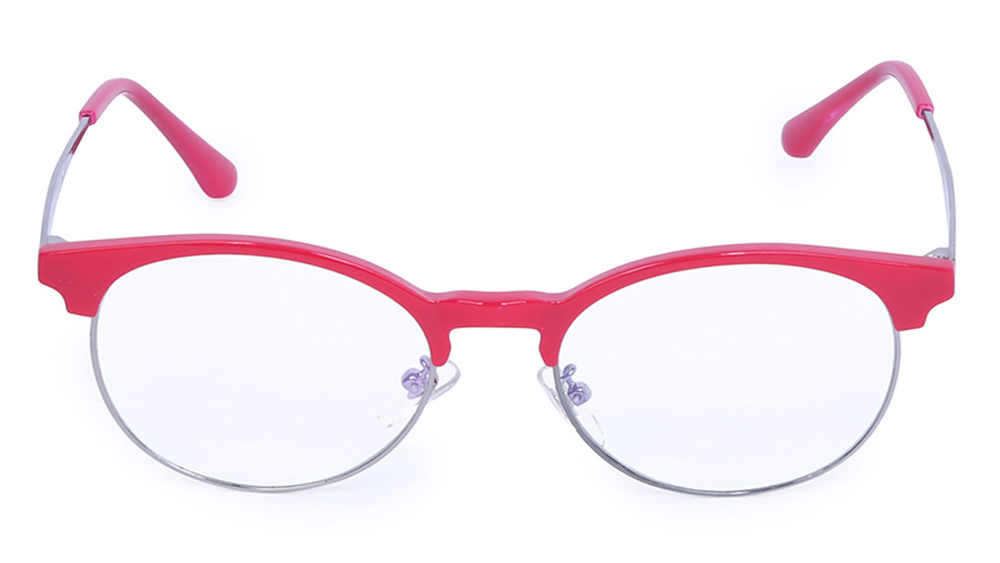 Image 1 of Red Clubmaster Eyeglasses for Men from Fastrack Available at Titan Eye+