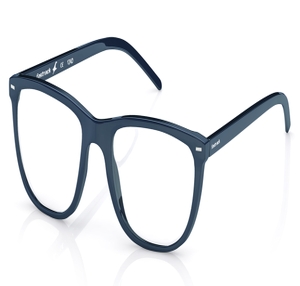Image 2 of Blue Square Eyeglasses for Men and Women from Fastrack Available at Titan Eye+
