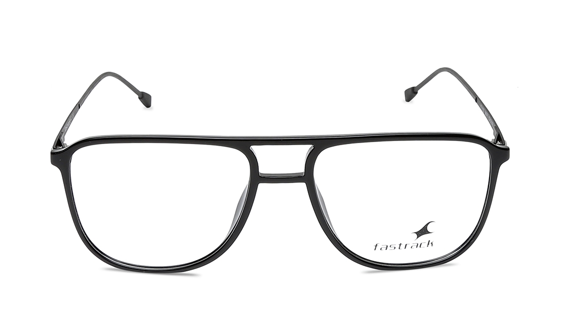 Image 1 of Black Navigator Eyeglasses for Men and Women from Fastrack Available at Titan Eye+