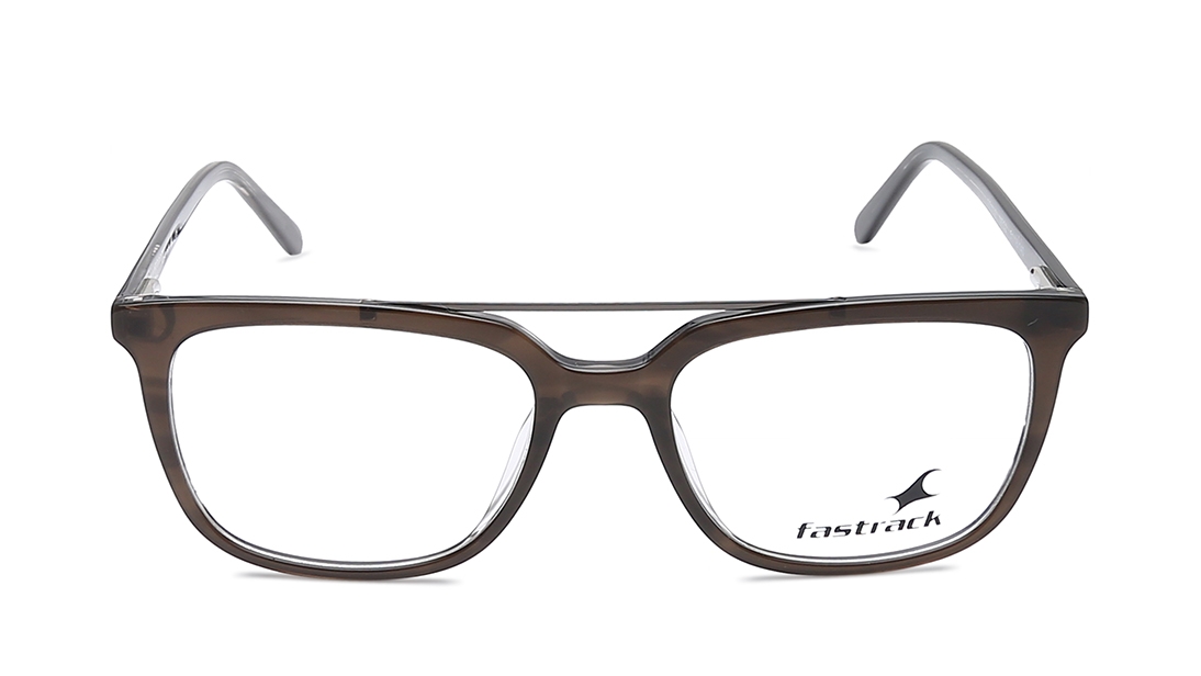 Image 1 of Brown Wayfarer Eyeglasses for Men and Women from Fastrack Available at Titan Eye+