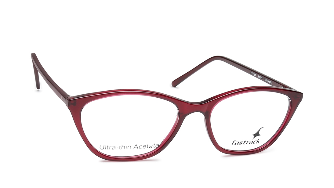 Image 1 of Maroon CatEye Eyeglasses for Women from Fastrack Available at Titan Eye+