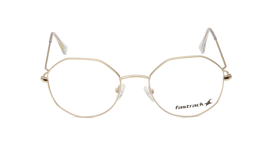 Image 1 of Gold Round Eyeglasses for Women from Fastrack Available at Titan Eye+