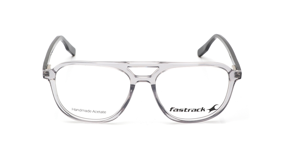 Image 1 of Grey Aviator Eyeglasses for Men and Women from Fastrack Available at Titan Eye+