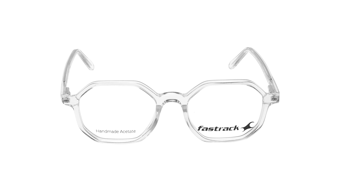 Image 1 of Transparent Hexagon Eyeglasses for Women from Fastrack Available at Titan Eye+