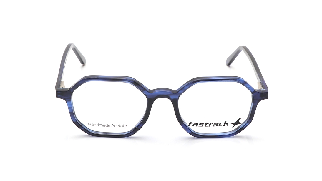 Image 1 of Blue Hexagon Eyeglasses for Women from Fastrack Available at Titan Eye+