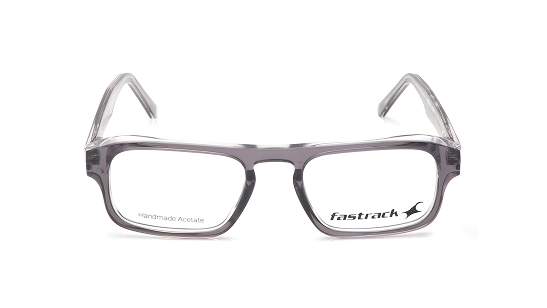 Image 1 of Grey Rectangle Eyeglasses for Men and Women from Fastrack Available at Titan Eye+
