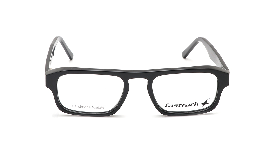Image 1 of Black Rectangle Eyeglasses for Men and Women from Fastrack Available at Titan Eye+