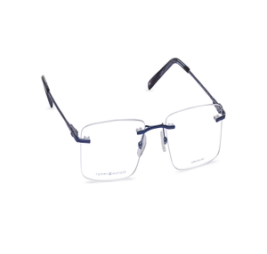 Image 2 of Black Rectangle Eyeglasses for Men and Women from Tommy Hilfiger Available at Titan Eye+