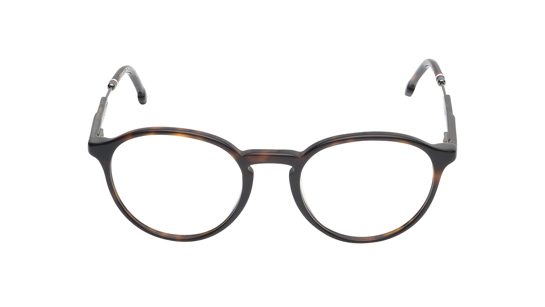 Image 1 of Brown Round Eyeglasses for Men and Women from Tommy Hilfiger Available at Titan Eye+