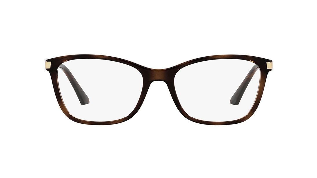 Image 1 of Brown Rectangle Eyeglasses for Women from Vogue Eyewear Available at Titan Eye+