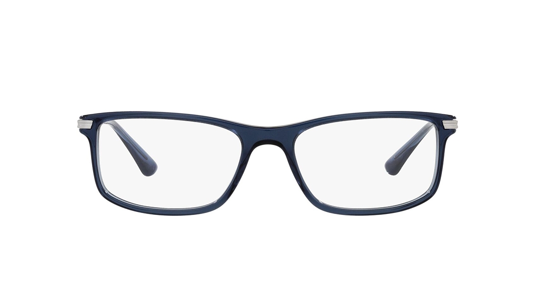 Image 1 of Blue Rectangle Eyeglasses for Men from Vogue Eyewear Available at Titan Eye+