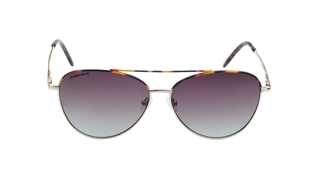 Image 1 of Purple Aviator Sunglasses for Women from Fastrack Available at Titan Eye+