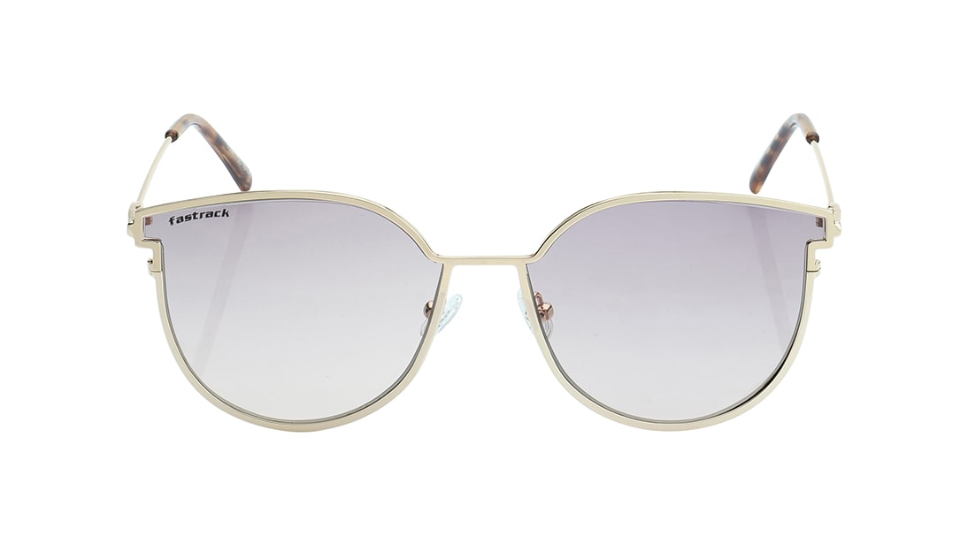 Image 1 of Grey Geometric Sunglasses for Women from Fastrack Available at Titan Eye+