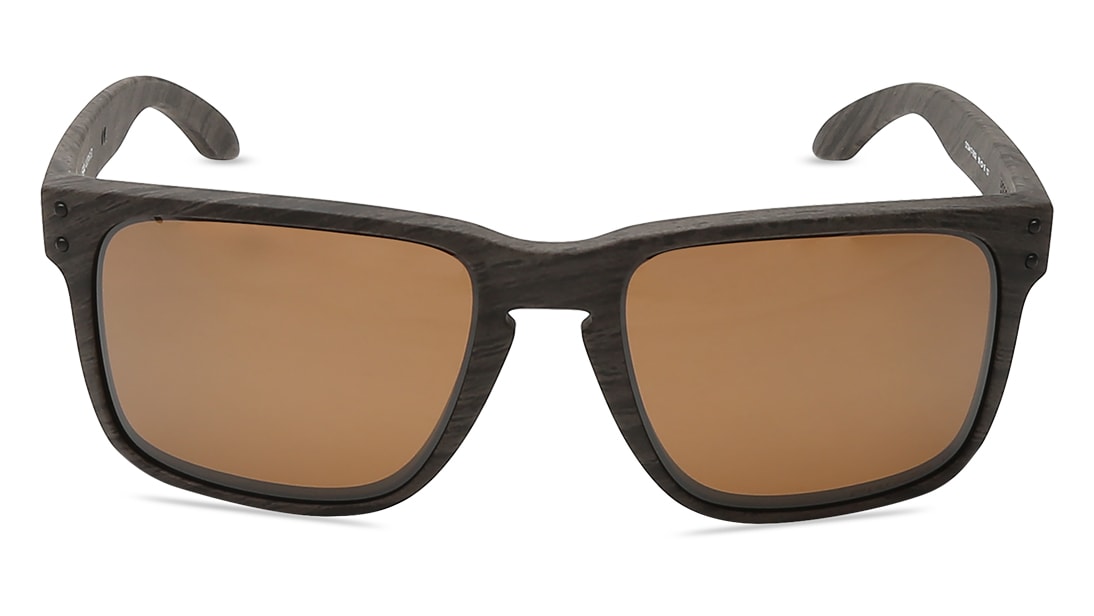 Image 1 of Brown Square Sunglasses for Men from Oakley Available at Titan Eye+