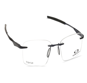Image 2 of Black Rectangle Eyeglasses for Men from Oakley Available at Titan Eye+