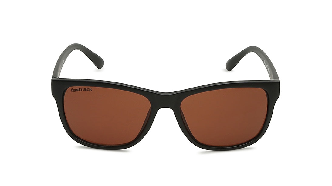 Image 1 of Brown Wayfarer Sunglasses for Men from Fastrack Available at Titan Eye+