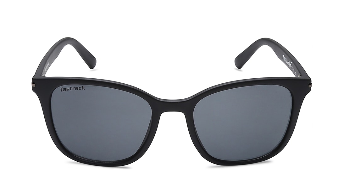 Image 1 of Grey Wayfarer Sunglasses for Men from Fastrack Available at Titan Eye+