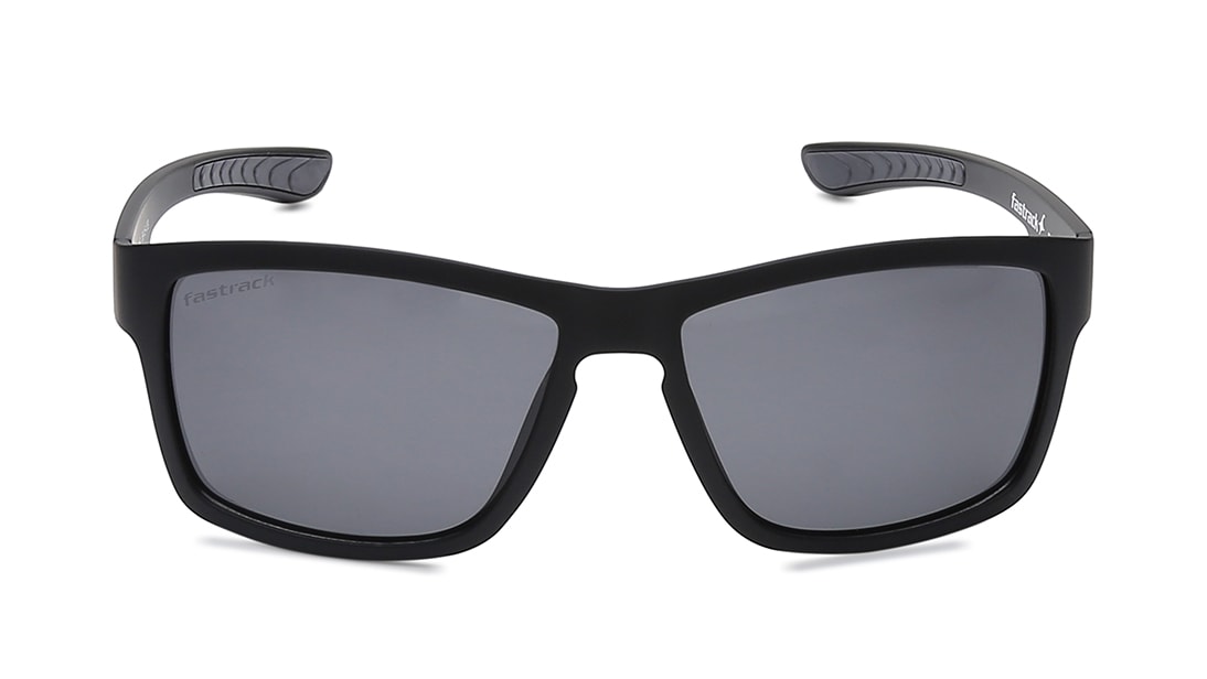 Image 1 of Grey Square Polarized Sunglasses for Men from Fastrack Available at Titan Eye+