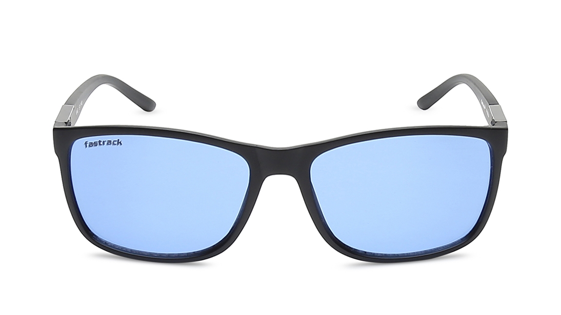 Image 1 of Blue Square Sunglasses for Men from Fastrack Available at Titan Eye+
