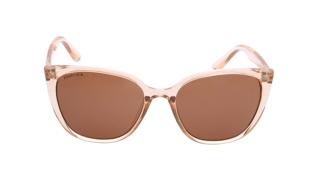 Image 1 of Brown CatEye Polarized Sunglasses for Women from Fastrack Available at Titan Eye+