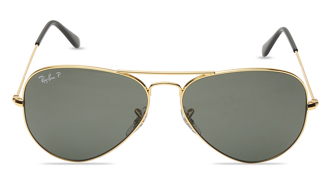 Image 1 of Grey Aviator Sunglasses for Men from Rayban Available at Titan Eye+