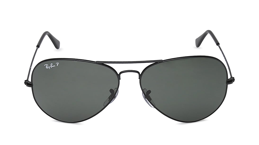 Image 1 of Grey Aviator Sunglasses for Men from Rayban Available at Titan Eye+