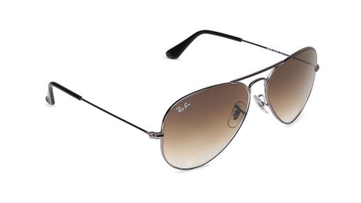 Image 2 of Brown Aviator Sunglasses for Men from Rayban Available at Titan Eye+
