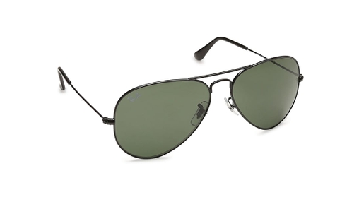 Image 2 of Green Aviator Sunglasses for Men and Women from Rayban Available at Titan Eye+