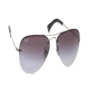 Image 2 of Grey Aviator Sunglasses for Men from Rayban Available at Titan Eye+