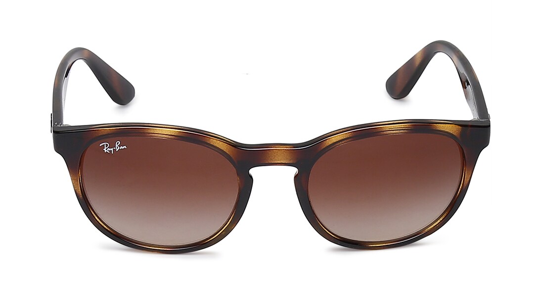 Image 1 of Brown Round Sunglasses for Men and Women from Rayban Available at Titan Eye+