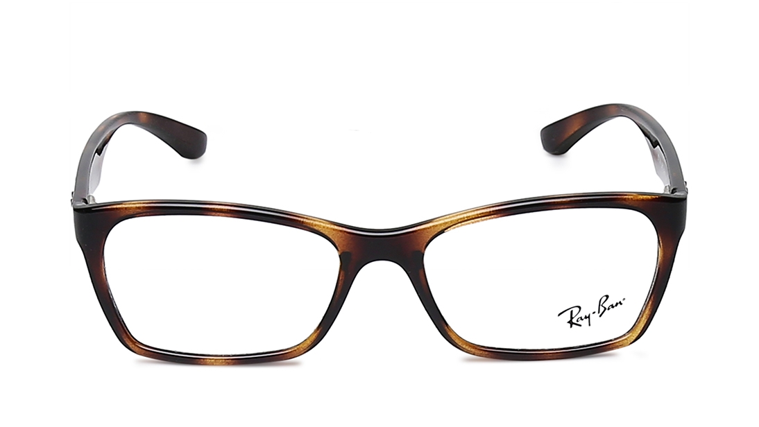 Image 1 of Havana Wayfarer Eyeglasses for Women from Rayban Available at Titan Eye+