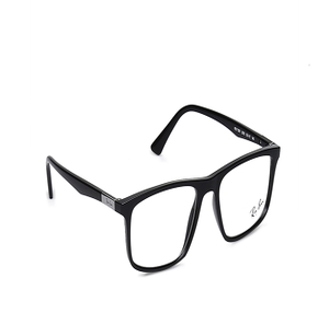 Image 2 of Black Rectangle Eyeglasses for Men from Rayban Available at Titan Eye+
