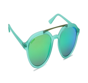 Image 2 of Green Aviator Sunglasses for Kids from Dash Available at Titan Eye+