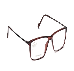 Image 2 of Maroon Wayfarer Eyeglasses for Men from Stepper Available at Titan Eye+
