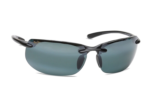 Image 2 of Grey Wraparound Polarized Sunglasses for Men and Women from Maui Jim Available at Titan Eye+